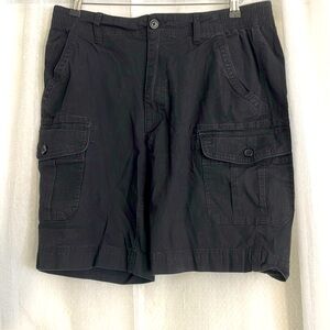 Buffalo mens Black Rip Stop Cargo Shorts size 34